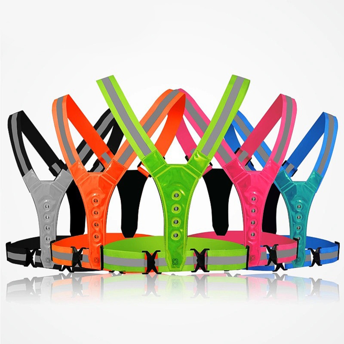 Running Gear Cool - سترة أمان للجري وركوب الدراجات LED