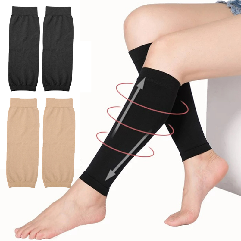 Compression Calf Sleeve - جوارب ضاغطة مرنة للجنسين، أكمام للساق،
