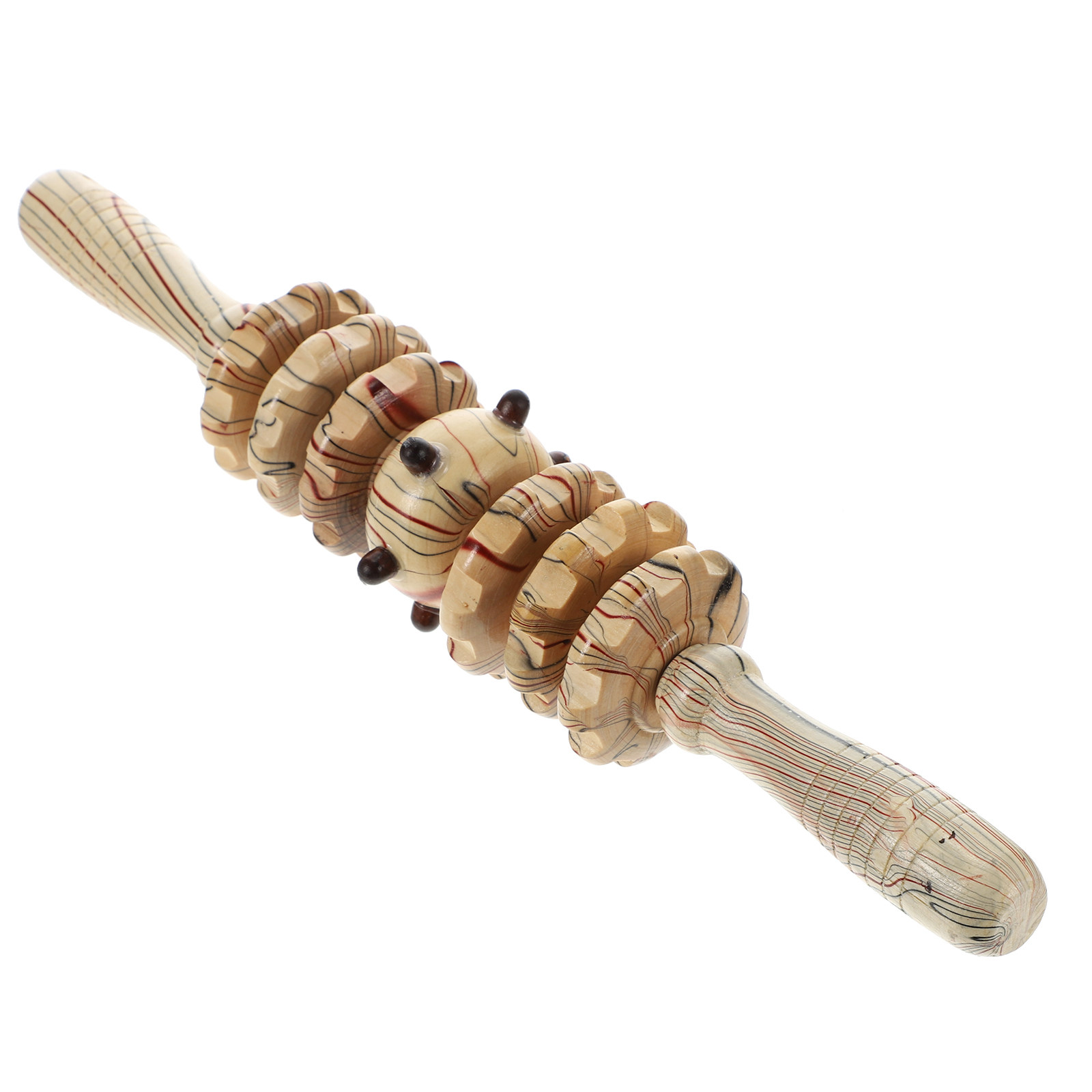 Muscle Roller Stick - عصا تدليك خشبية للبطن والجسم بالكامل،