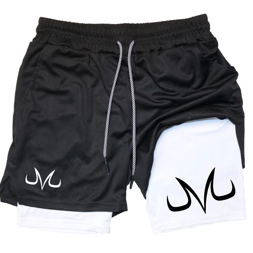 Running Gear Cool - شورت أنيمي رياضي للرجال مطبوع عليه