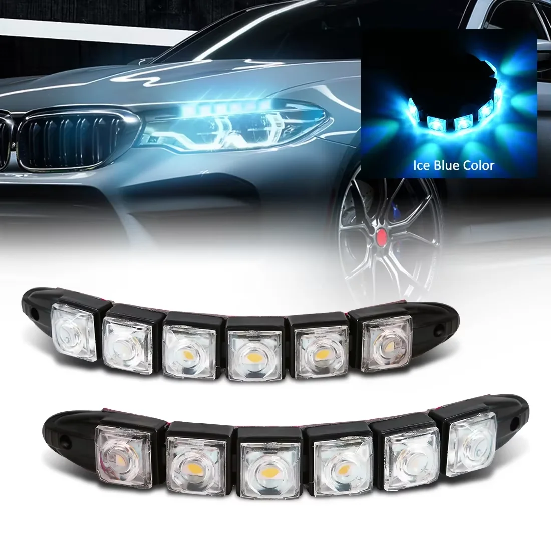 2 قطعة LED مقاوم للماء DRL ضوء - مراجعة Running Headlamp Led وسعره