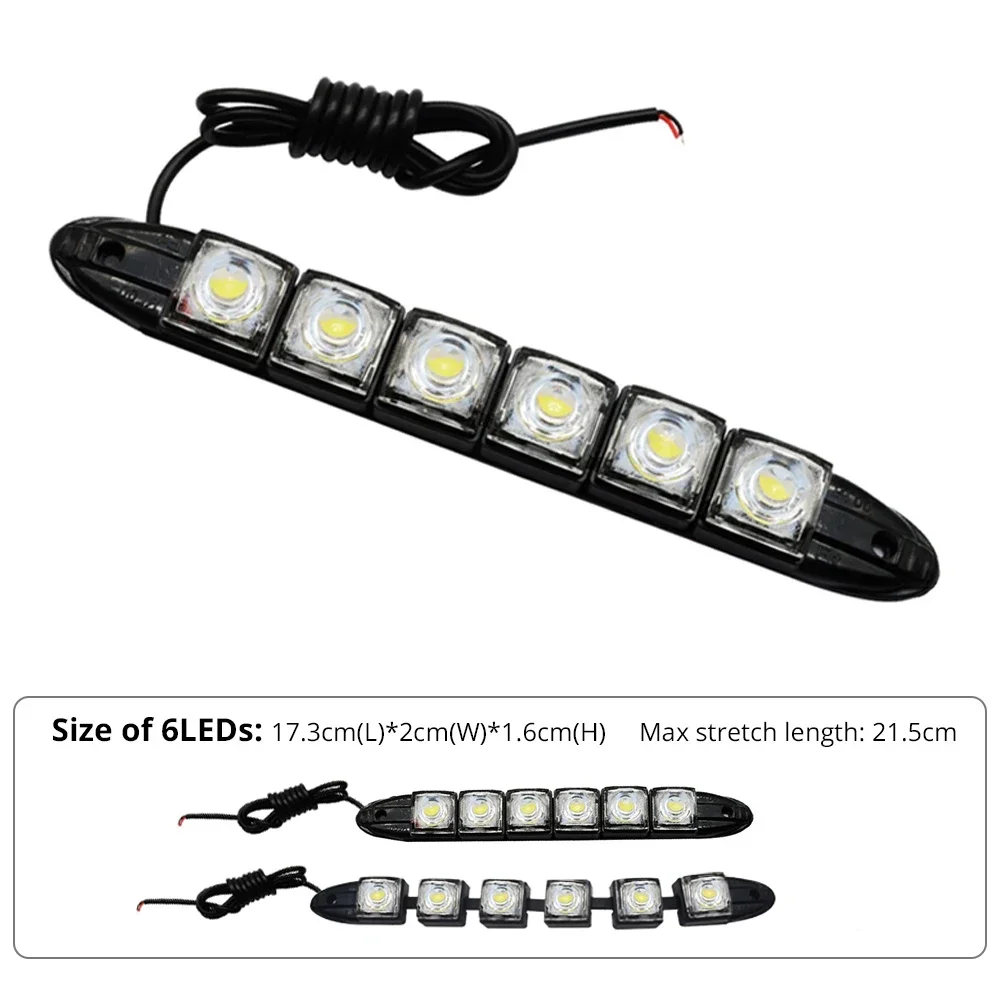 2 قطعة LED مقاوم للماء DRL ضوء - مراجعة Running Headlamp Led وسعره