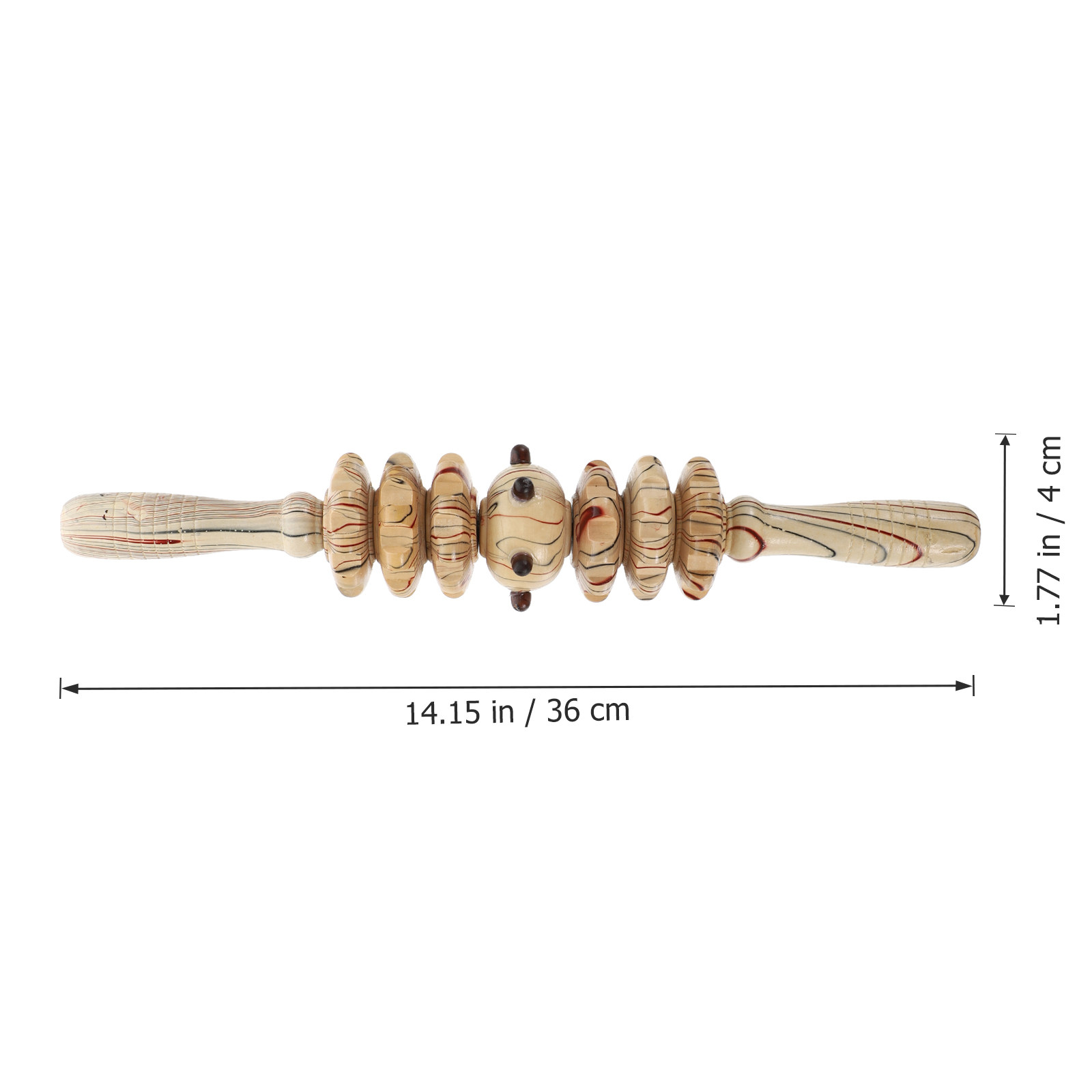 عصا تدليك خشبية للبطن والجسم ب - مراجعة Muscle Roller Stick وسعره