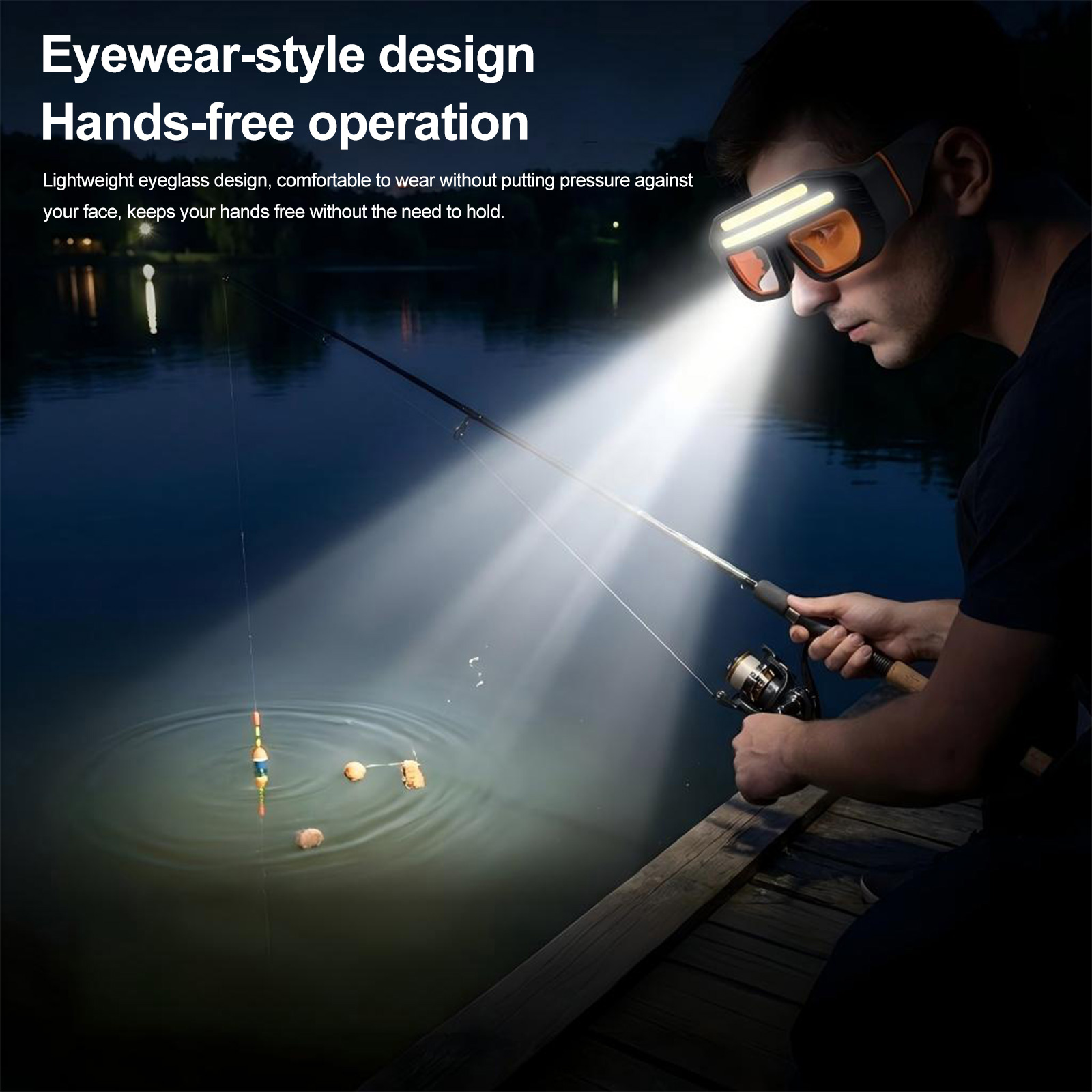 نظارات واقية LED COB بمصدر ضوء - مراجعة Running Headlamp Led وسعره