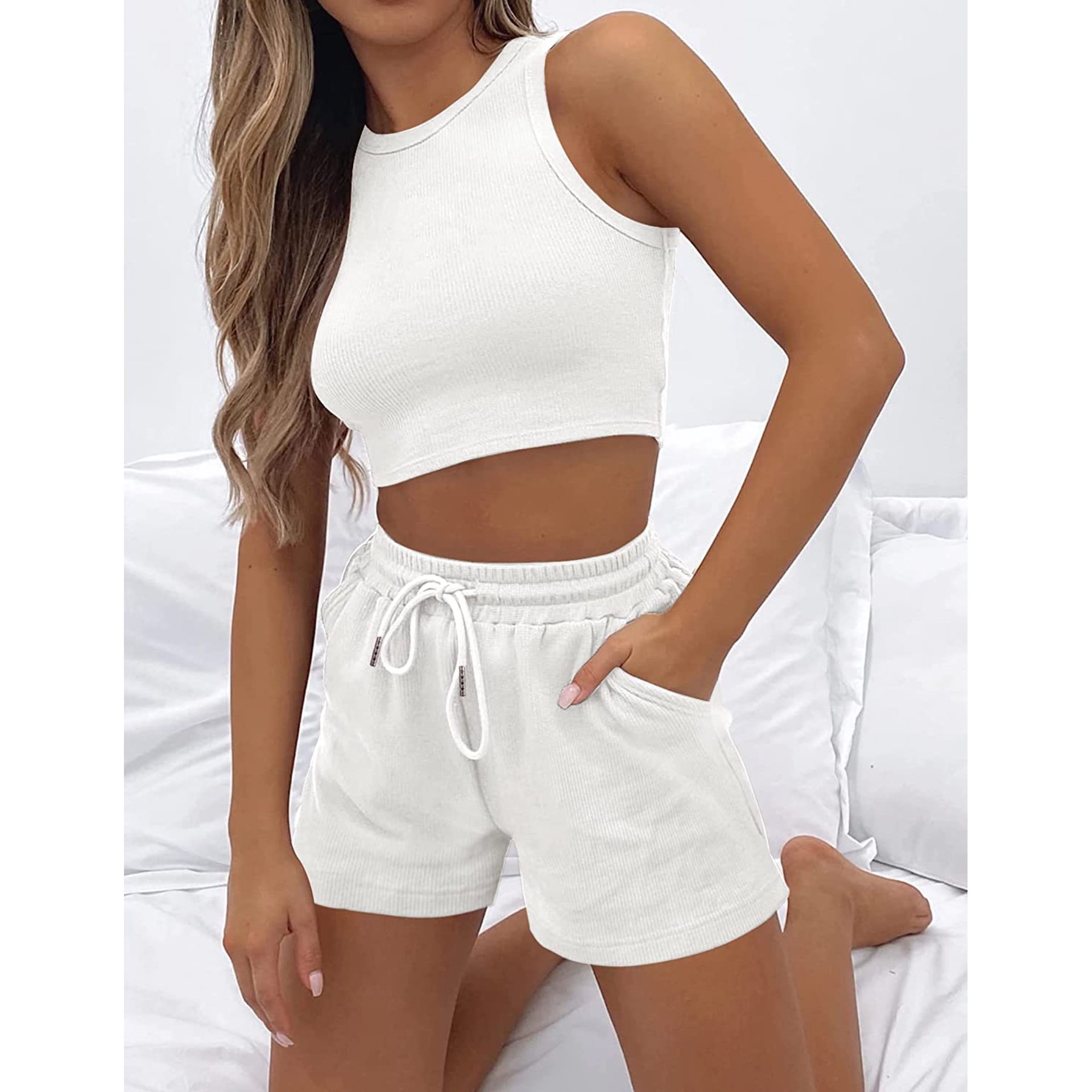 حار بيع المرأة السراويل 2 قطعة - مراجعة Running Gear Vest وسعره