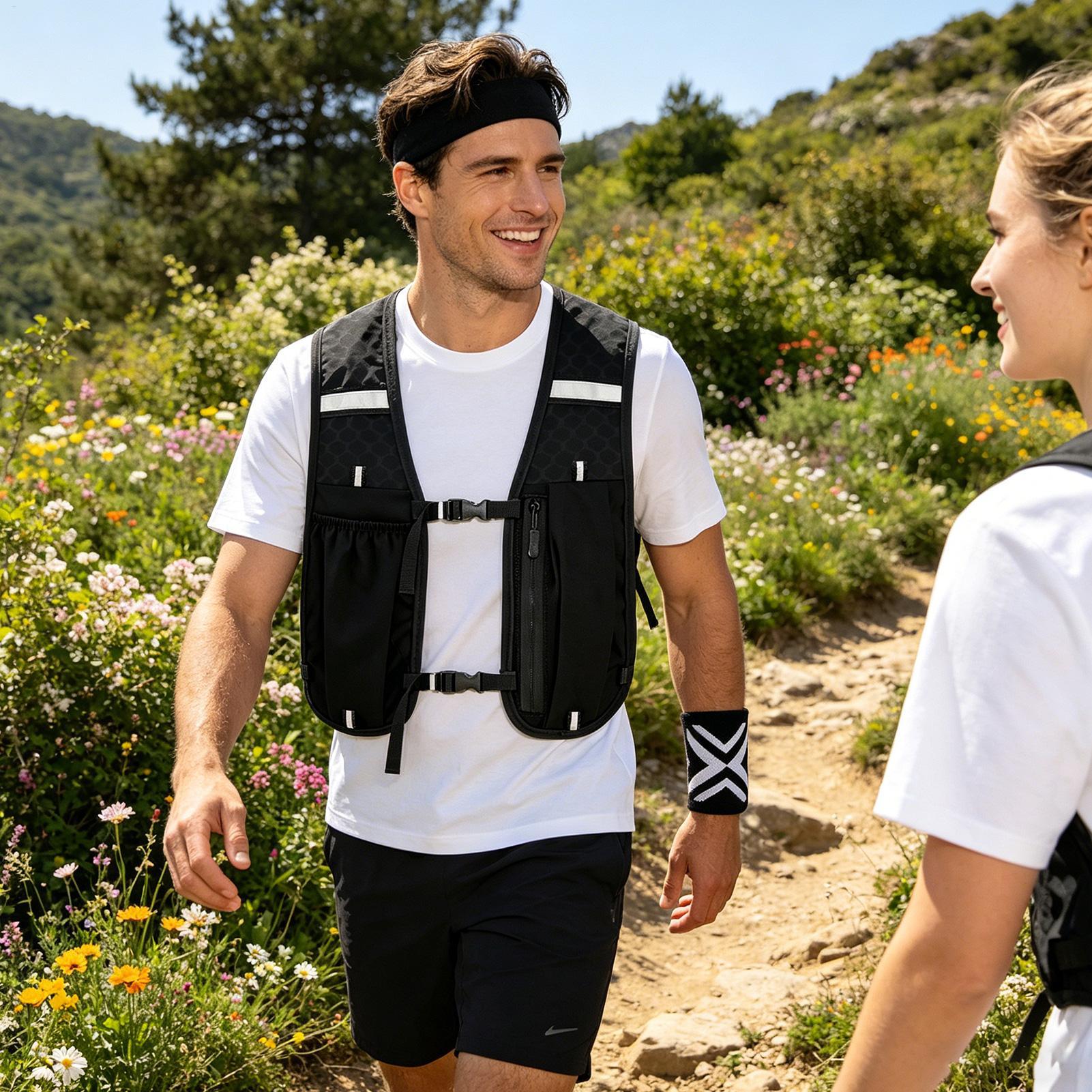 سترة أمان للجري مع حزام للرأس  - مراجعة Running Gear Hydration وسعره