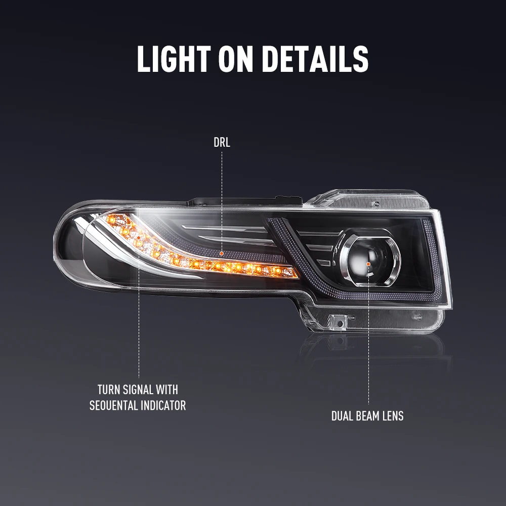 2 قطعة تصفيف السيارة رئيس مصبا - مراجعة Running Headlamp Led وسعره
